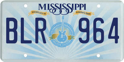 MS license plate BLR964