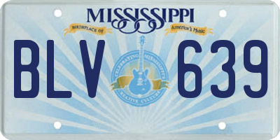 MS license plate BLV639