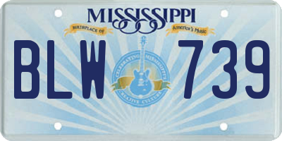 MS license plate BLW739