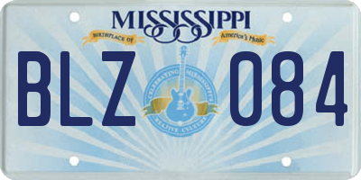 MS license plate BLZ084