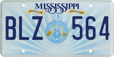 MS license plate BLZ564