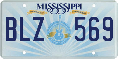 MS license plate BLZ569