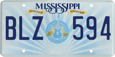 MS license plate BLZ594