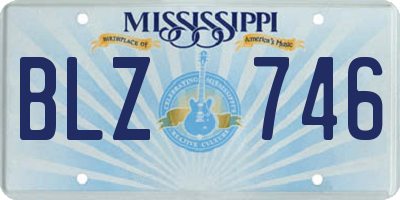 MS license plate BLZ746