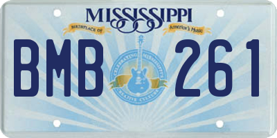 MS license plate BMB261