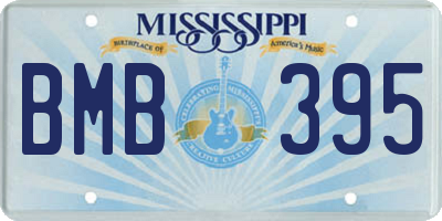 MS license plate BMB395