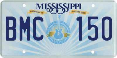 MS license plate BMC150