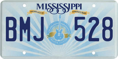 MS license plate BMJ528