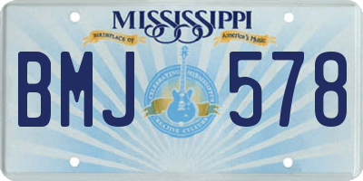 MS license plate BMJ578