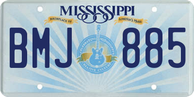 MS license plate BMJ885