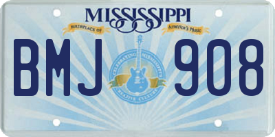 MS license plate BMJ908