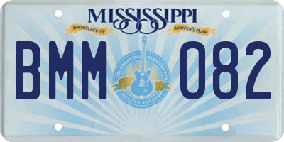 MS license plate BMM082