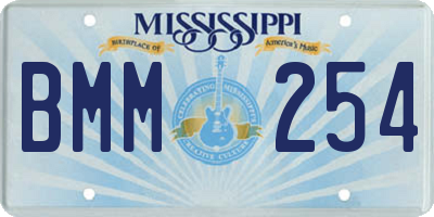 MS license plate BMM254