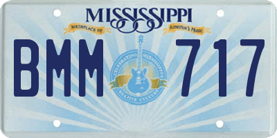 MS license plate BMM717