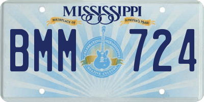 MS license plate BMM724