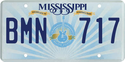MS license plate BMN717