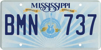MS license plate BMN737