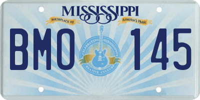 MS license plate BMO145