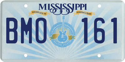MS license plate BMO161