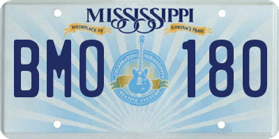 MS license plate BMO180
