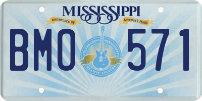 MS license plate BMO571