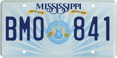 MS license plate BMO841