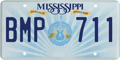 MS license plate BMP711