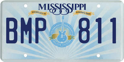 MS license plate BMP811