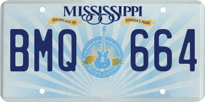MS license plate BMQ664