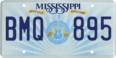 MS license plate BMQ895