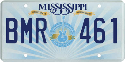 MS license plate BMR461
