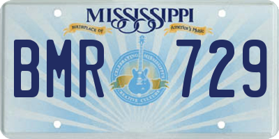 MS license plate BMR729