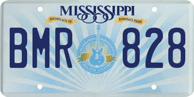 MS license plate BMR828