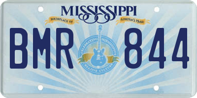 MS license plate BMR844