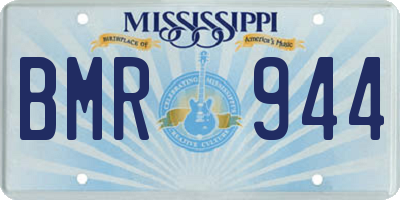 MS license plate BMR944