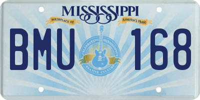 MS license plate BMU168