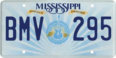 MS license plate BMV295