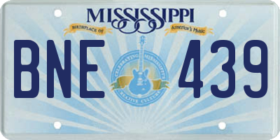 MS license plate BNE439