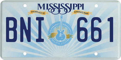 MS license plate BNI661