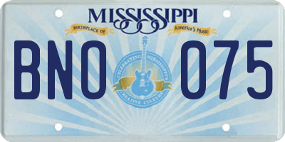 MS license plate BNO075