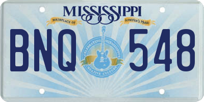 MS license plate BNQ548