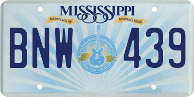 MS license plate BNW439