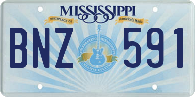 MS license plate BNZ591