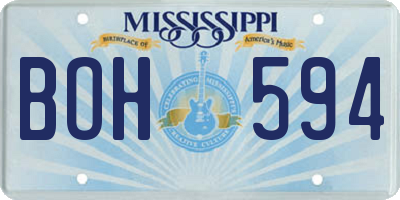 MS license plate BOH594