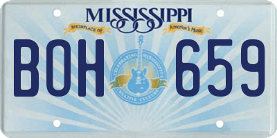 MS license plate BOH659