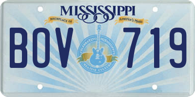 MS license plate BOV719