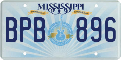 MS license plate BPB896