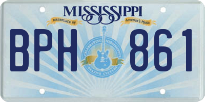 MS license plate BPH861