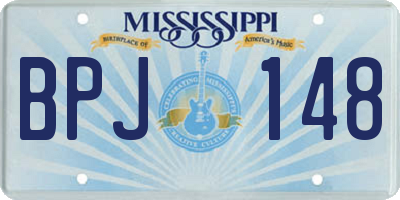 MS license plate BPJ148