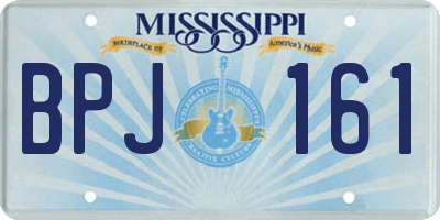 MS license plate BPJ161